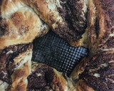 Foto del paso 11 de la receta: ROSCA TRENZADA RELLENA DE 🍫CHOCOLATE🍫🍩🧉Y CHOCO Y 🥥COCO🥥🍩🥥🧉(ideal para el mate)🧉🍩🧉
