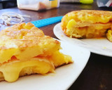 Foto del paso 7 de la receta: Tortilla de papas rellenas de queso y jamón