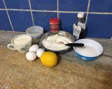 Foto del paso 1 de la receta: Budín de arándanos sin manteca