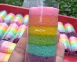 Foto langkah ke 11 dari resep Mini rainbow roll cake.