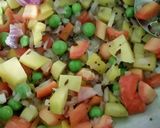 A picture of step 1 of Vegetable vermicelli.