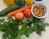 A picture of step 2 of Couscous Veg Salad.