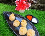 A picture of step 4 of Veg Momos.