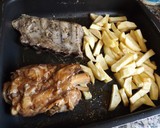 Foto del paso 1 de la receta: Costillas y codillo de cerdo asados al horno