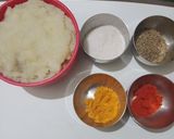 A picture of step 2 of Pinwheel samosa.