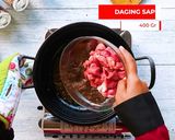 Foto langkah ke 2 dari resep Daging Sambal Ijo.