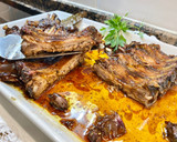 Foto del paso 14 de la receta: Costillar asado, al vino tinto, con hierbas aromáticas