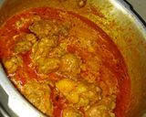 A picture of step 5 of Chicken patiyala.