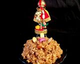 A picture of step 4 of Lapsi - Gujarati Traditional Sweet.