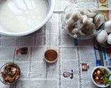 A picture of step 1 of Prawn Dum Biryani.