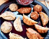 A picture of step 13 of Steamed and Fried Soya Momos (Soybean Dumplings).