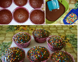 Foto del paso 9 de la receta: Muffins Vainilla con chips de chocolate y Muffins de chocolate