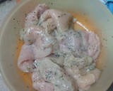 Foto del paso 1 de la receta: Fricasse de pechuga de pollo con champiñones y papas cocidas