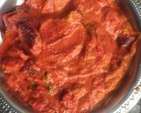 A picture of step 5 of Beet root gravy.