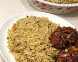A picture of step 4 of Tuna rice.