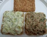 A picture of step 3 of Brown bread tuna fish sandwiches.