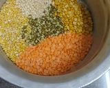 A picture of step 1 of Mix, Masala, Tarka Dal Chawal.