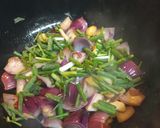 A picture of step 3 of Hong Kong Chicken with light and dark Soy Sauce.