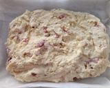 A picture of step 2 of Rustic bread with ricotta and speck.