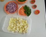 A picture of step 1 of Veg Samosas.
