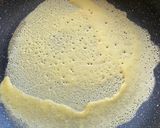 Foto langkah ke 3 dari resep Crepes Topping Blueberry Teflon.