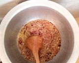 A picture of step 3 of Matoke and beef.