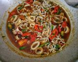 Foto langkah ke 9 dari resep Cumi toge saos tiram.