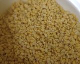 A picture of step 1 of Yellow moong dal.