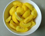 Hình bước làm 1 của món Đào ngâm homemade