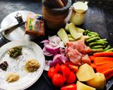 কলকাতা স্টাইল চিকেন স্টু(Kolkata style chicken stew recipe in Bengali) রেসিপির ধাপ 1 ছবি