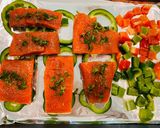 A picture of step 1 of Brown Rice with Salmon and Garlic Butter Sauce.