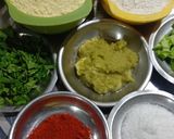 A picture of step 1 of Cornmeal Dosa.