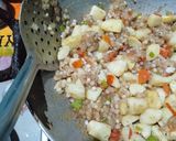 A picture of step 3 of Sabudana.