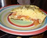 Foto del paso 5 de la receta: Tarta de queso con jamón y tomate