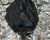 A picture of step 5 of Muttabal Middle Eastern style Aubergine Dip.