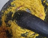 Foto langkah ke 3 dari resep Sayur ikan bawal nyomok kuning cabe ijo (ikan bawal di kuningin).