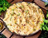 A picture of step 3 of The Delicious Veg White Sauce Pasta Recipe In One Pot A Complete Meal.