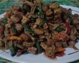 Foto langkah ke 7 dari resep Oseng tempe jamur lombok ijo.
