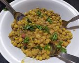 A picture of step 3 of Matar Chaat.