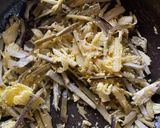 A picture of step 4 of Kanchkola Khosha’r Chorchori / Raw Banana Peel dry veggie.