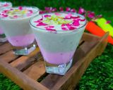 A picture of step 7 of Thandai Rose lassi.