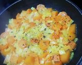 Foto del passaggio 1 della ricetta #435 Linguine con vellutata di zucca e granella di mandorle🎃