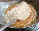 A picture of step 4 of Til Chikki.