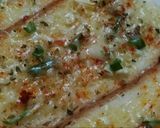 A picture of step 3 of Garlic Bread Toast with corn chaat.