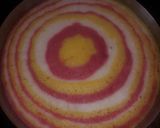 A picture of step 4 of Tri colour instant Dhokla.