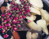 Hình bước làm 1 của món Trà gừng quế hoa hồng