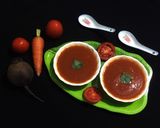 A picture of step 8 of Tomato Beetroot Carrot Soup.