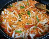 Foto del paso 2 de la receta Tallarines con gambas estilo chino