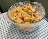 Une image de l'étape 13 de Salade de pommes de terre aux harengs, tomates et oignons.
