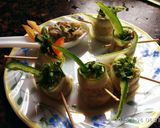 A picture of step 3 of Cucumber rolls with dal cheela rolls.
